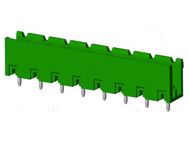 Connector: ontkoppelbare terminal strip; contact; mannelijk Connector: ontkoppelbare terminal strip; contact; mannelijk